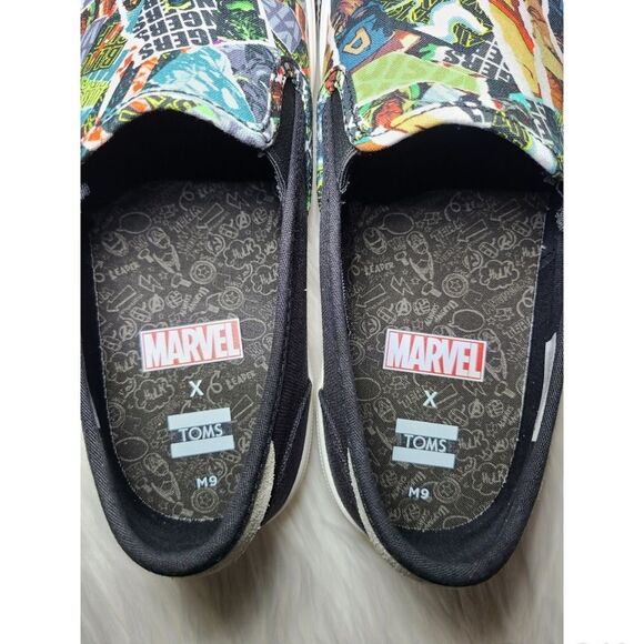 NWOB|Toms x Marvel Avengers Slip-On Sneaker, 9 - Picture 5 of 6